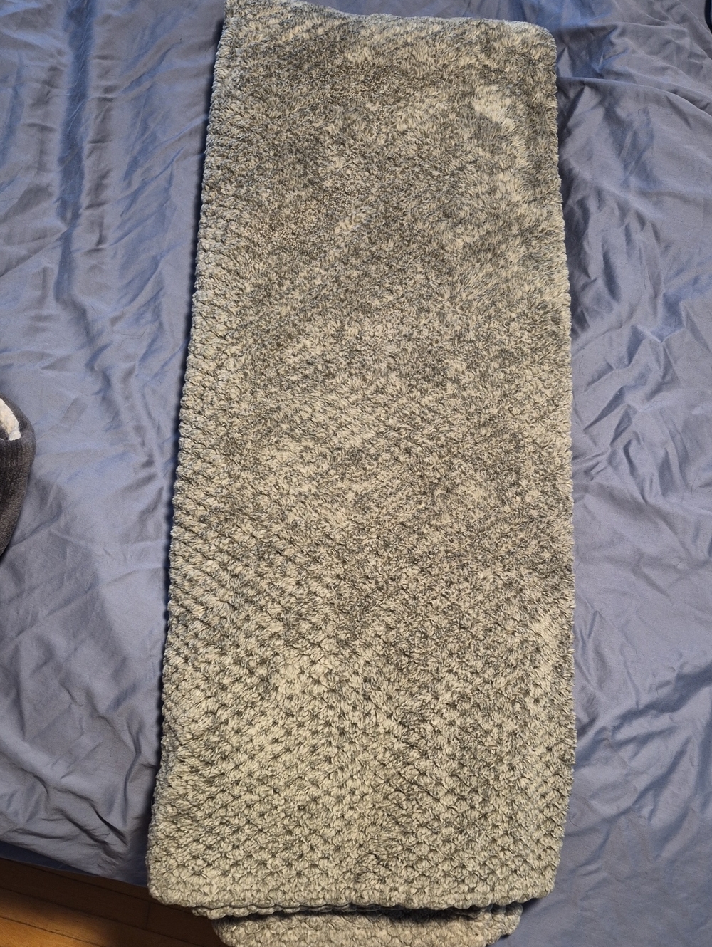 Grey Larged Oversized Throw Blanket